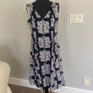 Blue and white Nine West dress.